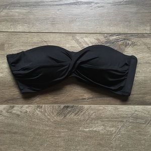 Mossimo Black Twist Strapless Swimsuit Top